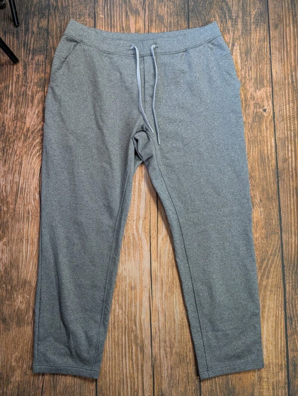 Lululemon City Sweat Jogger Men's XXL Heathered Gray Zip Pocket Sweatpants